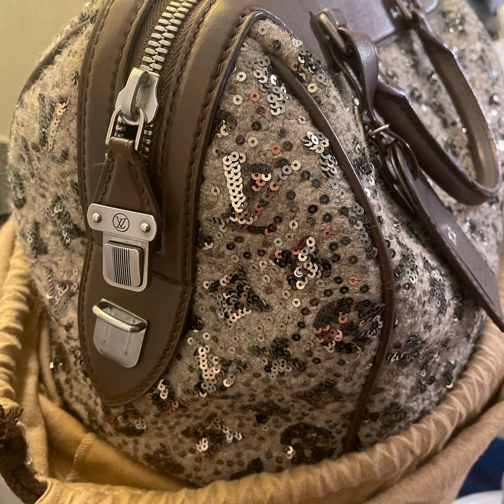 LOUIS VUITTON Limited Edition Khaki Monogram Sunshine Express Speedy Bag - Picture 3 of 7
